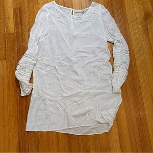 Hinge coverup dress white size s (@)